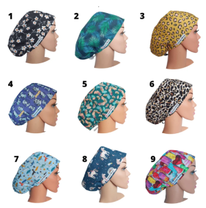 27 Scrub Hats Euro Satin Lined With Buttons, Scrub Cap For Women, Surgical Cap, Scrub Caps Dental, and Veterinarians Cap