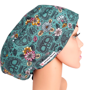 27 Scrub Hats Euro Satin Lined With Buttons, Scrub Cap For Women, Surgical Cap, Scrub Caps Dental, and Veterinarians Cap - Image 5