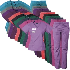 Women's Missy Scrub Set,High Quality lycra stretch fabric,embroider your logo and name,Hospital Uniforms Sets,Custom Scrubs,uniform